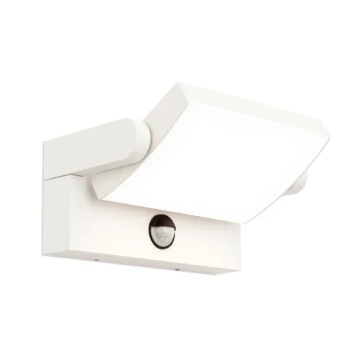 ORION Utendørs LED-vegglampe Ginger med sensor hvit IP54 Clearance