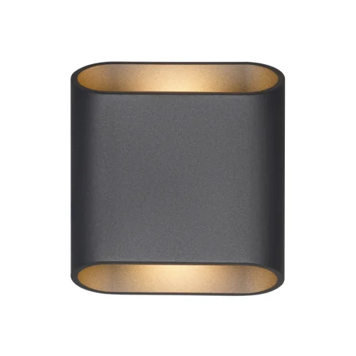LCD Utendørs LED-vegglampe, grafitt, opp & ned, CCT, dimbar, aluminium