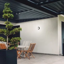 Briloner Utendørs LED-vegglampe Helsinki sensor IP44 svart Clearance