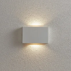 Lucande Utendørs LED-vegglampe Katla i aluminium| Kommersiell Utebelysning|Led-Utendørs