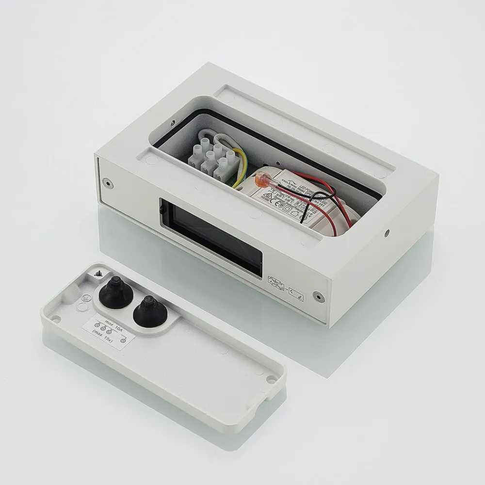 Lucande Utendørs LED-vegglampe Katla i aluminium| Kommersiell Utebelysning|Led-Utendørs