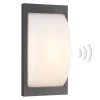 LCD Utendørs LED-vegglampe 069LEDSEN, grafitt, sensor| Vegglamper Med Sensor