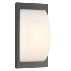 LCD Utendørs LED-vegglampe 069LEDSEN, grafitt, sensor| Vegglamper Med Sensor
