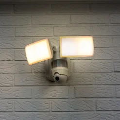 LUTEC connect Utendørs LED-vegglampe Libra kamera sensor| Vegglamper Med Sensor|Smarthus Utebelysning