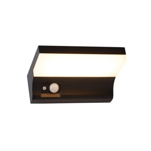 Searchlight Utendørs LED-vegglampe med solenergi 67417BK| Solcellelamper
