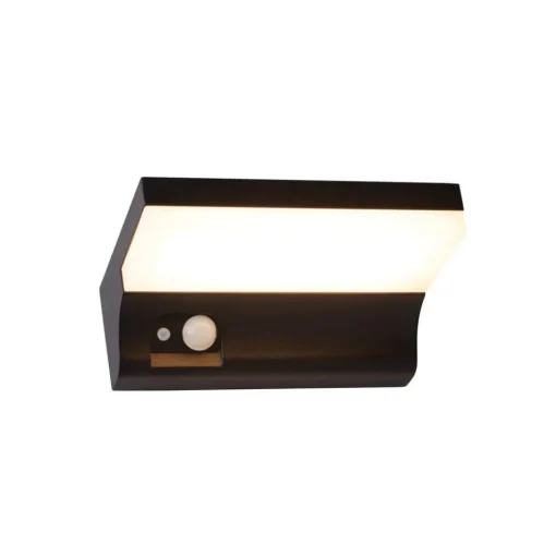Searchlight Utendørs LED-vegglampe med solenergi 67417BK| Solcellelamper