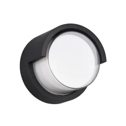 Reality Leuchten Utendørs LED-vegglampe Puno, IP54, rund Clearance