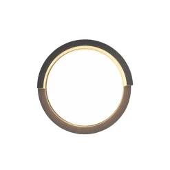 Reality Leuchten Utendørs LED-vegglampe Puno, IP54, rund Clearance