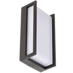 LUTEC Utendørs LED-vegglampe Qubo, 11 cm x 22 cm| Kommersiell Utebelysning|Vegglamper Utendørs