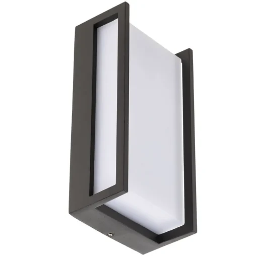LUTEC Utendørs LED-vegglampe Qubo, 11 cm x 22 cm| Kommersiell Utebelysning|Vegglamper Utendørs