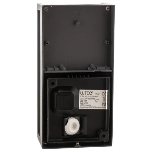 LUTEC Utendørs LED-vegglampe Qubo, 11 cm x 22 cm| Kommersiell Utebelysning|Vegglamper Utendørs