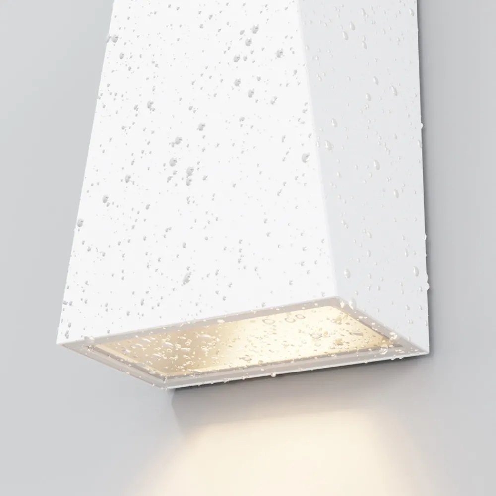 Maytoni Utendørs LED-vegglampe Times Square hvit Hot