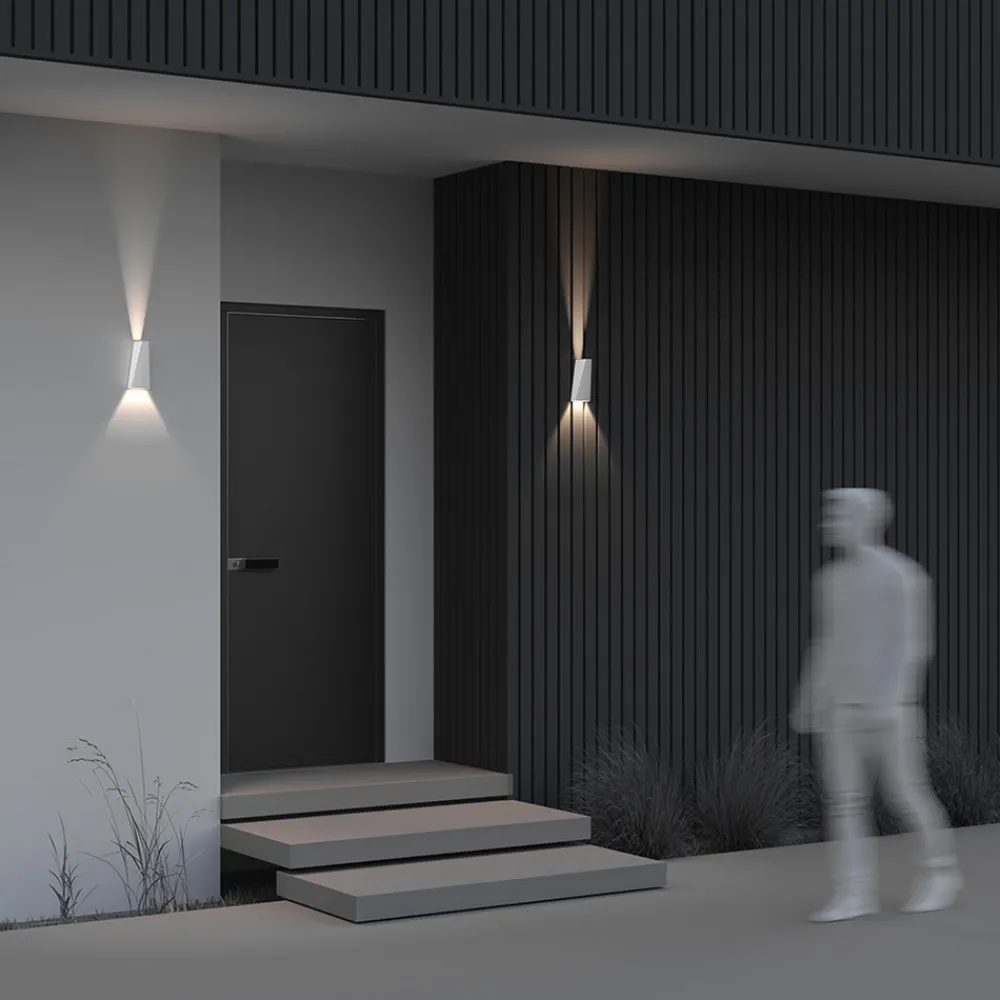 Maytoni Utendørs LED-vegglampe Times Square hvit Hot