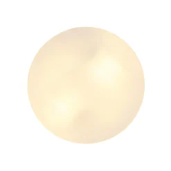 Globo Utendørs taklampe Vranos, sølvfarget, Ø 24 cm, aluminium| Terrassebelysning|Taklamper Utendørs