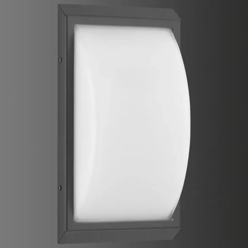 LCD Utendørs vegglampe 053 bevegelsessensor, grafitt| Vegglamper Med Sensor|Utebelysning Med Sensor
