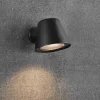 Nordlux Utendørs vegglampe Aleria, svart metall Outlet