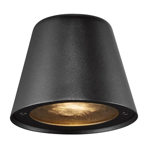 Nordlux Utendørs vegglampe Aleria, svart metall Outlet