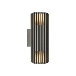 Nordlux Utendørs vegglampe Aludra Double Seaside, aluminium, antrasitt| Vegglamper Utendørs