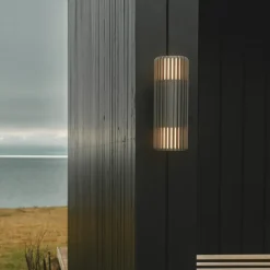 Nordlux Utendørs vegglampe Aludra Double Seaside, aluminium, antrasitt| Vegglamper Utendørs