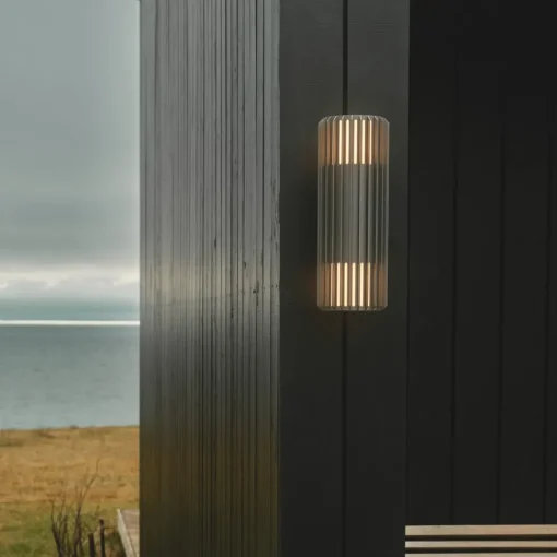 Nordlux Utendørs vegglampe Aludra Double Seaside, aluminium, antrasitt| Vegglamper Utendørs