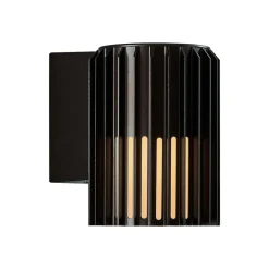 Nordlux Utendørs vegglampe Aludra Seaside, aluminium, svart