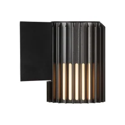 Nordlux Utendørs vegglampe Aludra Seaside, aluminium, svart