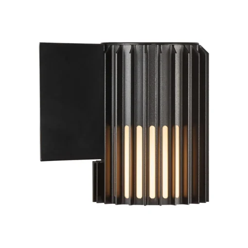 Nordlux Utendørs vegglampe Aludra Seaside, aluminium, svart