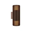Nordlux Utendørs vegglampe Aludra Double Seaside, aluminium, brun metallic Outlet