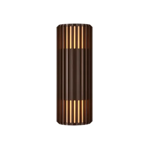 Nordlux Utendørs vegglampe Aludra Double Seaside, aluminium, brun metallic Outlet