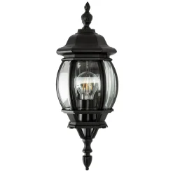 K.S. Verlichting Utendørs vegglampe Andrew krystallglass stående svart| Vegglamper Utendørs