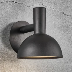 Nordlux Utendørs vegglampe Arki svart Ø 20 cm| Vegglamper Utendørs