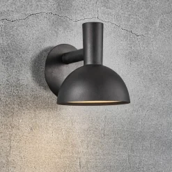 Nordlux Utendørs vegglampe Arki svart Ø 20 cm| Vegglamper Utendørs