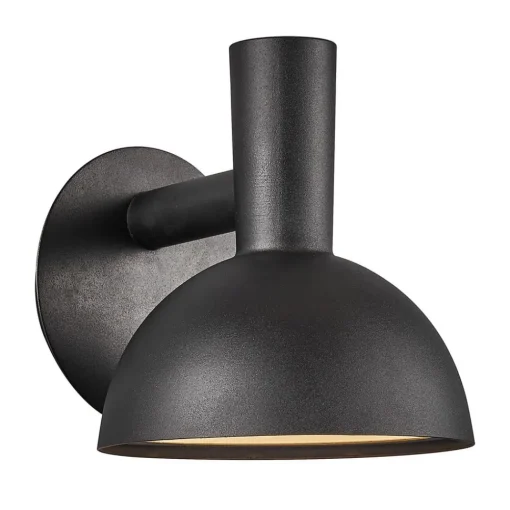 Nordlux Utendørs vegglampe Arki svart Ø 20 cm| Vegglamper Utendørs