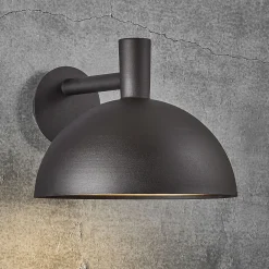 Nordlux Utendørs vegglampe Arki svart Ø 35 cm Best