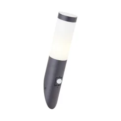 Brilliant Utendørs vegglampe Dody Sensor, svart, metall, plast Discount