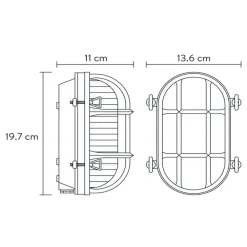 Lucide Utendørs vegglampe Dudley, messing New