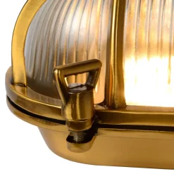 Lucide Utendørs vegglampe Dudley, messing New