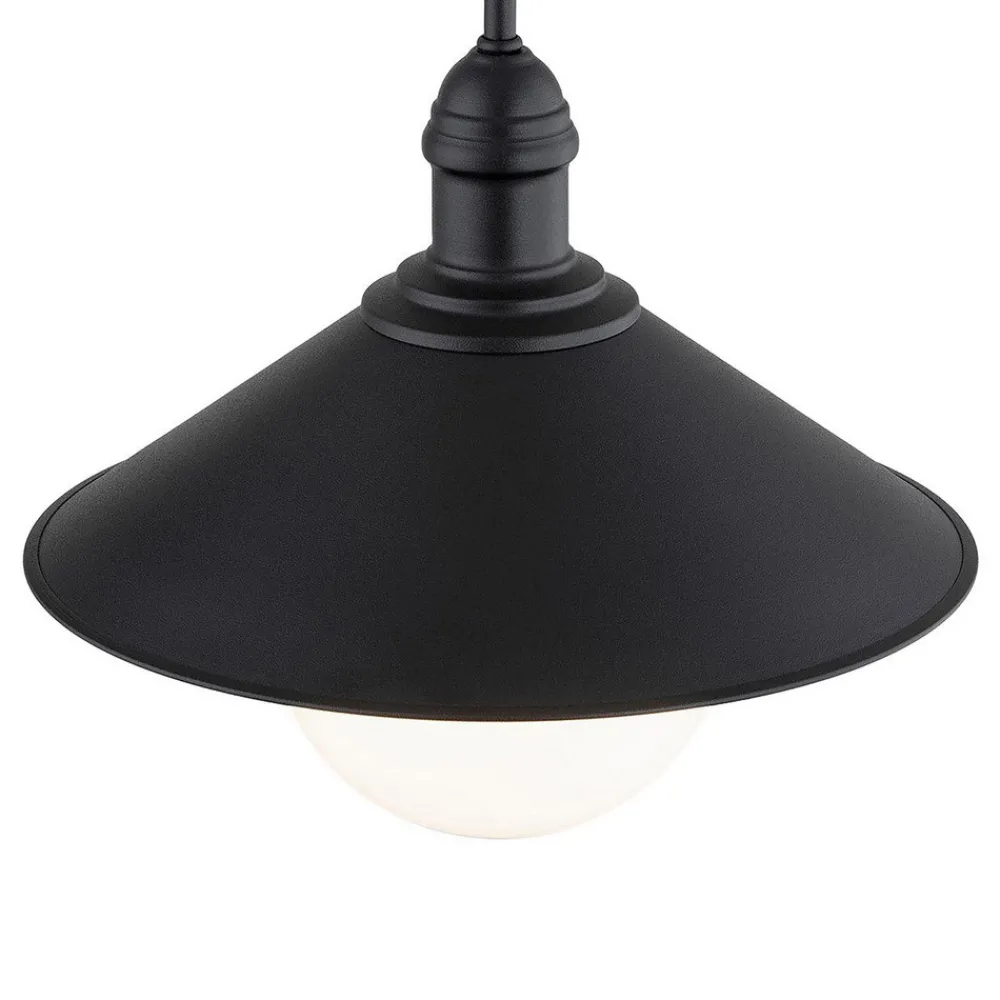 Argon Utendørs vegglampe Enduro, svart, stål, glass, IP44, E27 Sale