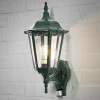 Konstsmide Utendørs vegglampe Firenze m. sensor, stående, grønn| Vegglamper Med Sensor|Utebelysning Med Sensor