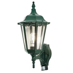 Konstsmide Utendørs vegglampe Firenze m. sensor, stående, grønn| Vegglamper Med Sensor|Utebelysning Med Sensor