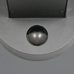 Trio Lighting Utendørs vegglampe Fraser Sensor grå/betonlook, aluminium IP54 E27| Vegglamper Med Sensor
