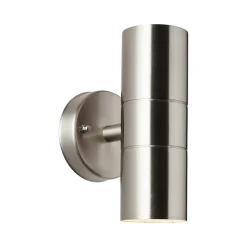 Brilliant Utendørs vegglampe Jandy opp/ned rustfritt stål, metall, GU10 Discount