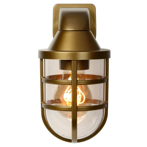 Lucide Utendørs vegglampe Lewis, messing Best