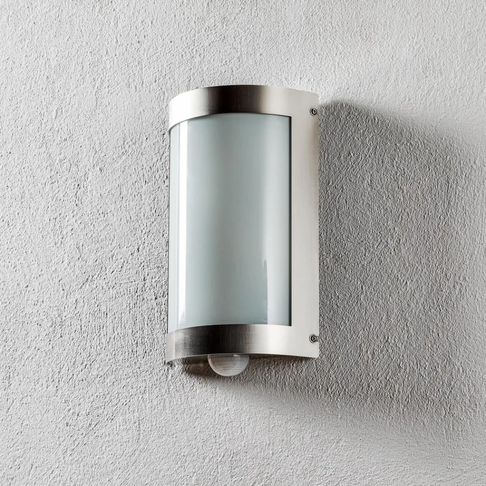 CMD Utendørs vegglampe Marco3 i stål med sensor Online