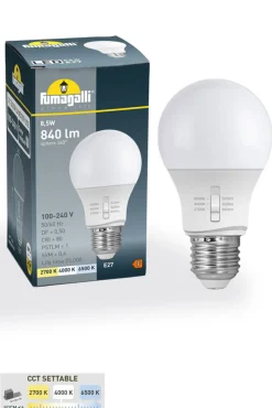 Fumagalli Utendørs vegglampe Nardo/Dario svart, klart deksel E27 CCT