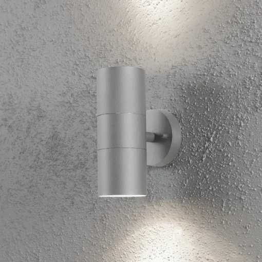 Konstsmide Utendørs vegglampe New Modena 2 lyskilder grå