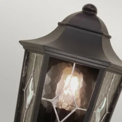 Elstead Utendørs vegglampe Norfolk, halv lanterne, svart Online