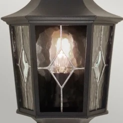 Elstead Utendørs vegglampe Norfolk, halv lanterne, svart Online