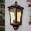 ORION Utendørs vegglampe Puchberg, direkte, svart-gull