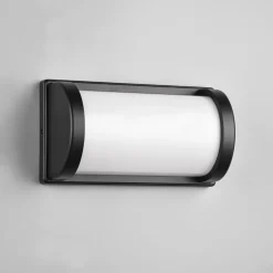 Reality Leuchten Utendørs vegglampe Puelo, støpt aluminium svart Sale